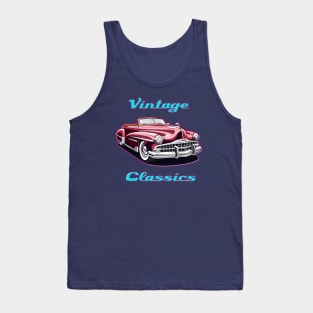 Cuban Havana Vintage Retro Old Classic Car Cars Tank Top